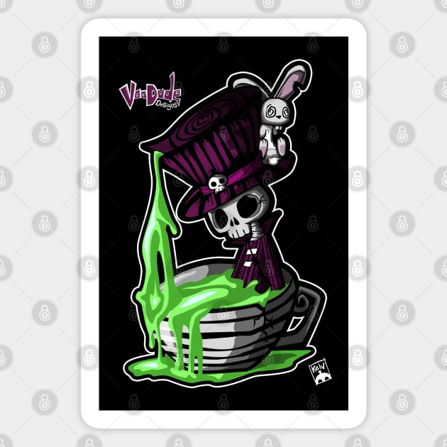 Dead Hatter Magnet by VooDudeDesigns